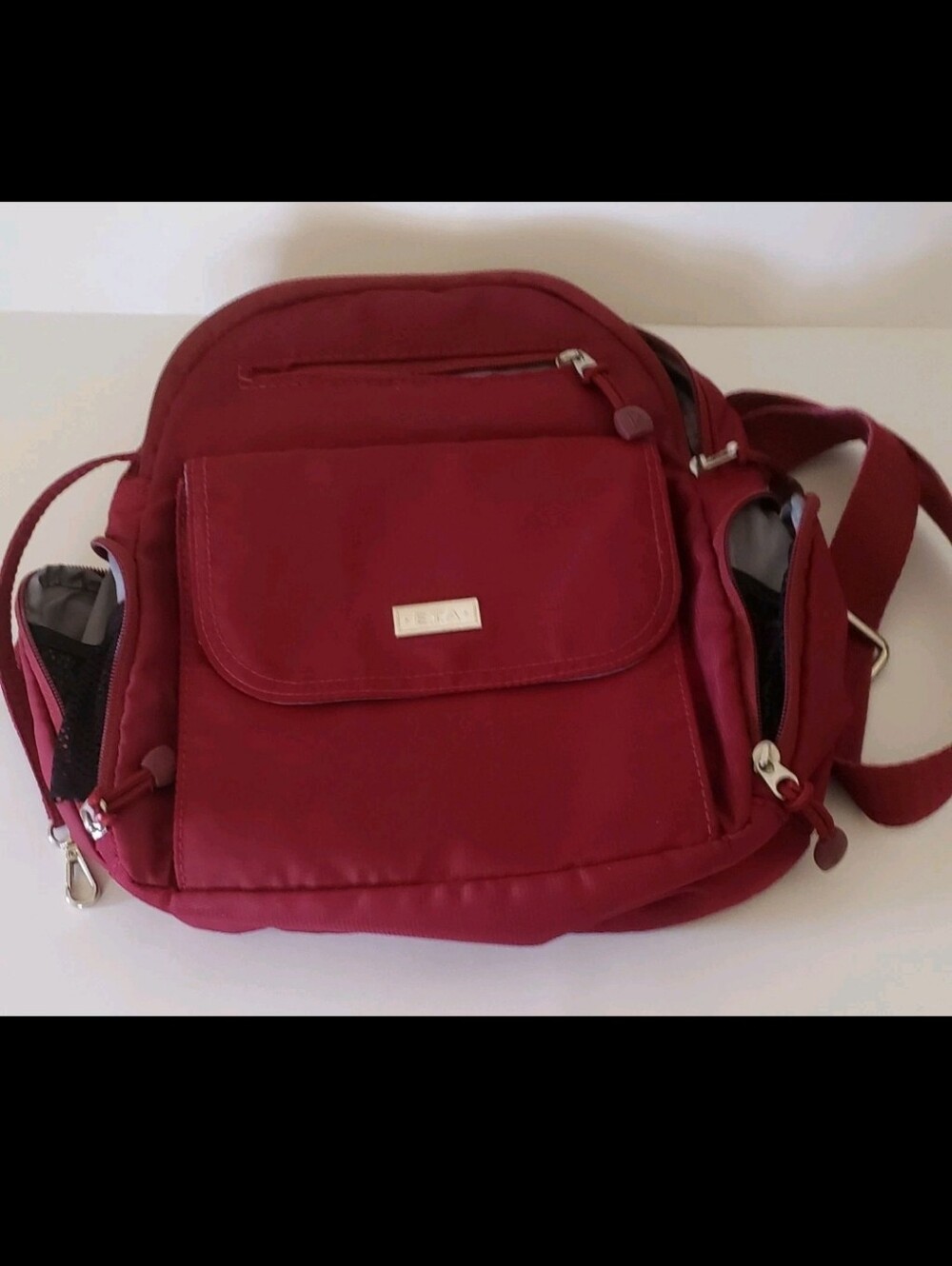 E.T.A. Maroon Crossbody Backpack-Organizer Bag